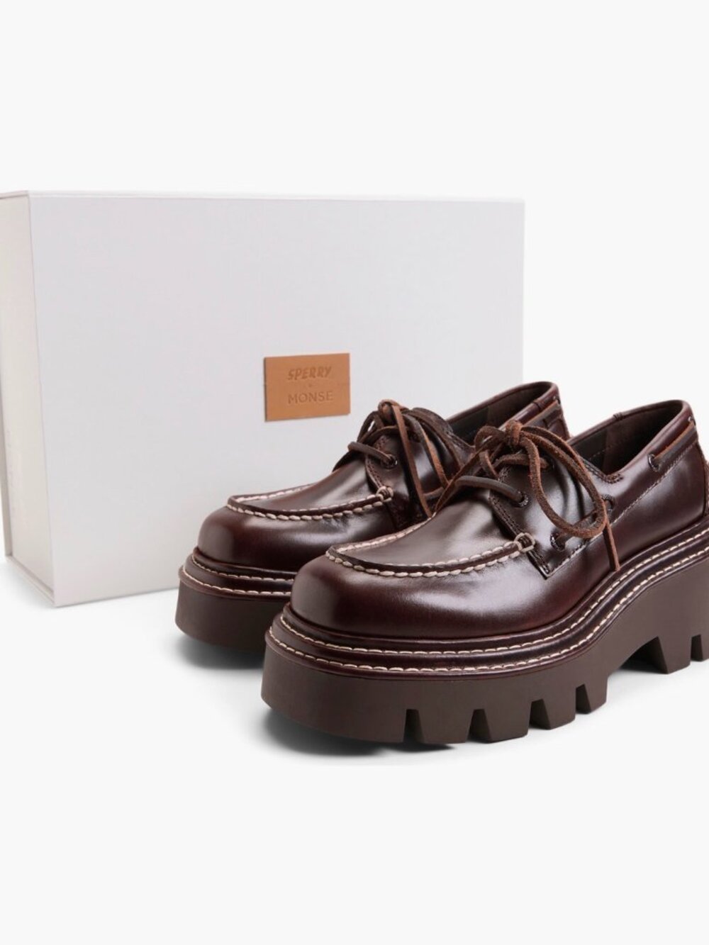 SPERRY + MONSE Authentic Original 2-Eye Lug Boat Shoe Womens Size 8